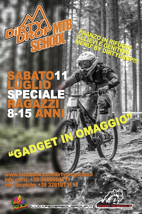 corso di downhill per ragazzi dagli 8 ai 15 anni spiazzi di gromo bike park dirty drop